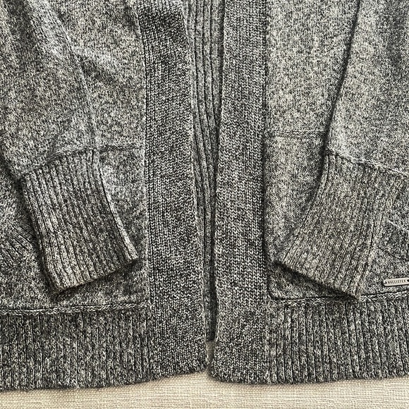 NEW Hollister Hooded Cardigan Mid-Length Gray - Picture 4 of 8
